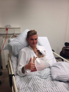 Martin Vaculik po operacji obojczyka